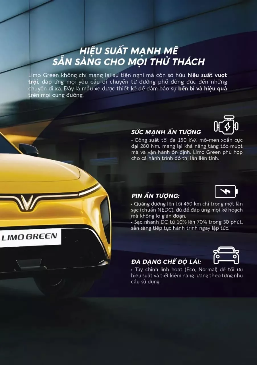 Giá xe lăn bánh VinFast Limo Green tháng 2/2026 | Khuyến mãi mới nhất ...